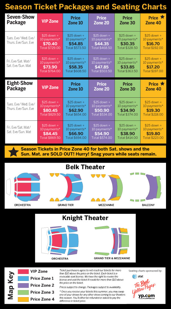 Season Tickets are Affordable Blumenthal Performing Arts