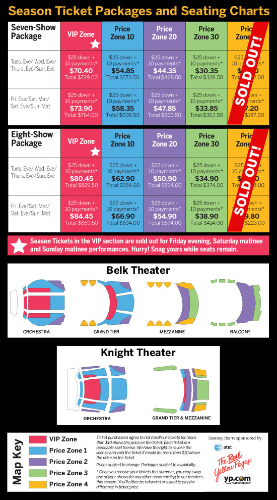 Season Tickets are Affordable Blumenthal Performing Arts